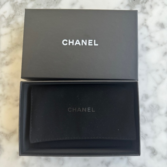New Chanel SLG Small Leather Goods Card holder Black Box Only - Picture 1 of 3